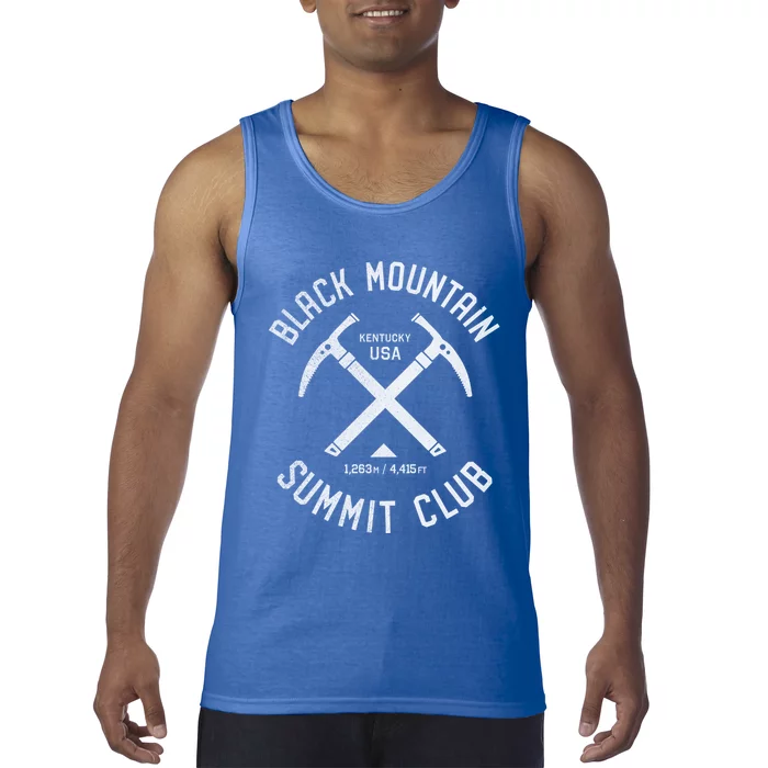 Black Mountain Summit Club I Climbed Black Mountain Kentucky Gift Tank Top