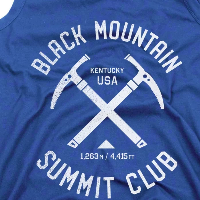 Black Mountain Summit Club I Climbed Black Mountain Kentucky Gift Tank Top