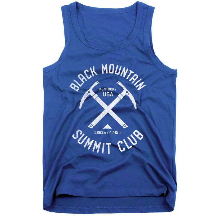 Black Mountain Summit Club I Climbed Black Mountain Kentucky Gift Tank Top