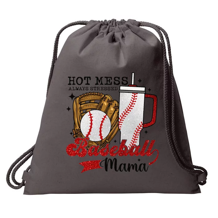 Baseball Mama Sport Mom Women Mothers Day 2024 Drawstring Bag