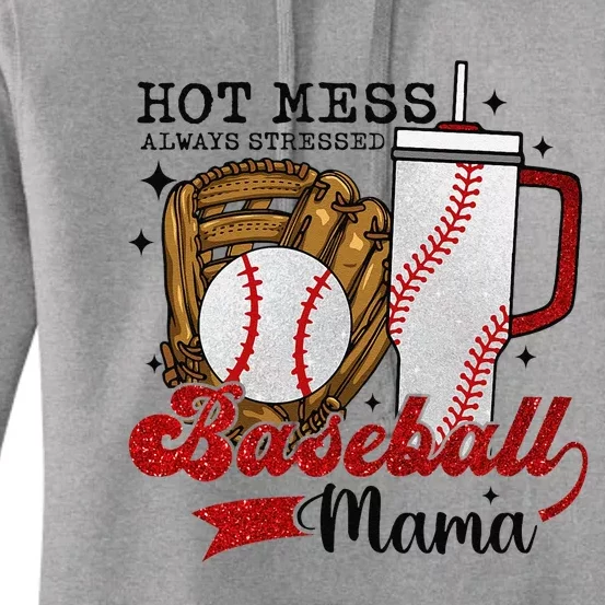 Baseball Mama Sport Mom Women Mothers Day 2024 Women's Pullover Hoodie