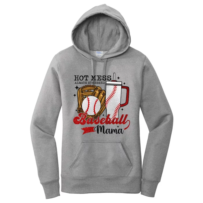 Baseball Mama Sport Mom Women Mothers Day 2024 Women's Pullover Hoodie