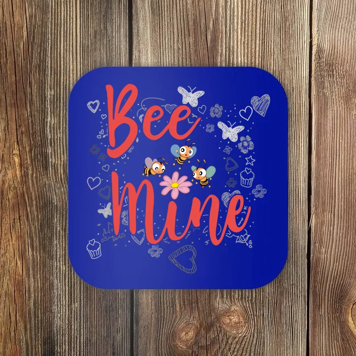 Bee Mine Sweethearts Friends Friends Valentines Day Gift Coaster