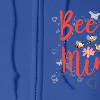 Bee Mine Sweethearts Friends Friends Valentines Day Gift Full Zip Hoodie