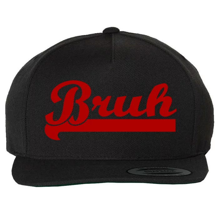 Bruh Meme Saying Funny Brother Greeting Teens Boys Wool Snapback Cap