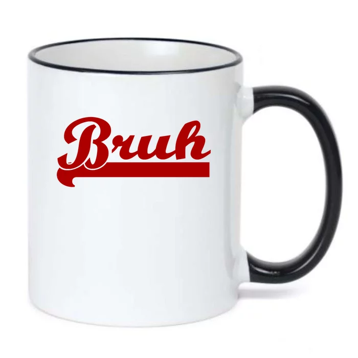 Bruh Meme Saying Funny Brother Greeting Black Color Changing Mug