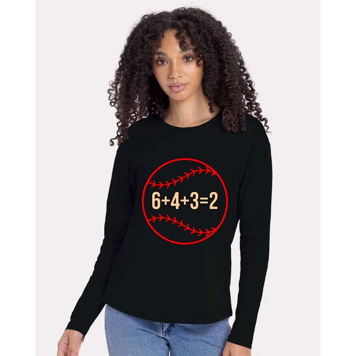 Baseball Math Sports Player Lover Coach Graphic Gift Womens Cotton Relaxed Long Sleeve T-Shirt