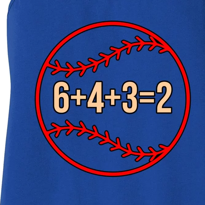 Baseball Math Sports Player Lover Coach Graphic Gift Women's Racerback Tank