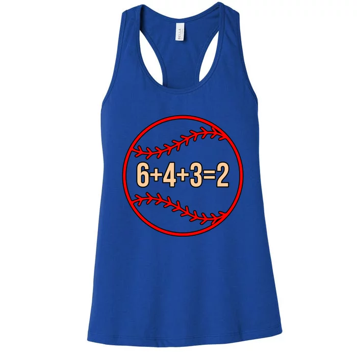 Baseball Math Sports Player Lover Coach Graphic Gift Women's Racerback Tank