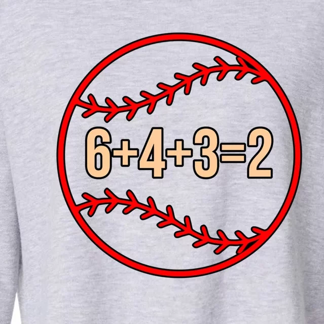 Baseball Math Sports Player Lover Coach Graphic Gift Cropped Pullover Crew