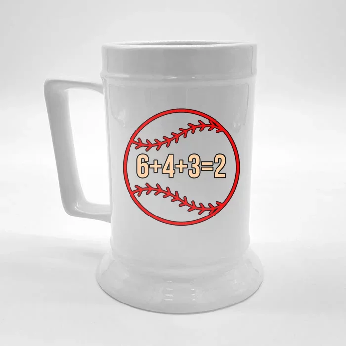 Baseball Math Sports Player Lover Coach Graphic Gift Front & Back Beer Stein