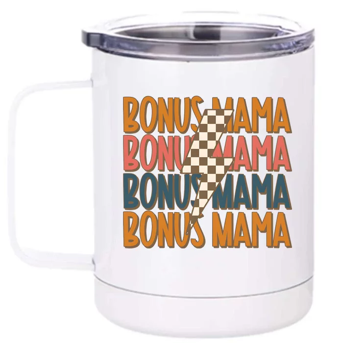 Bonus Mama Stepmom Mother’S Day Front & Back 12oz Stainless Steel Tumbler Cup