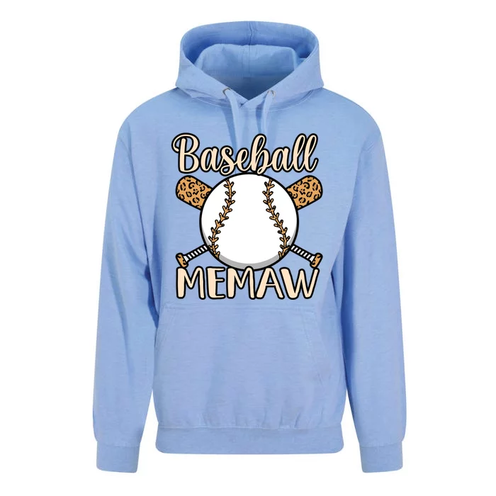 Baseball Memaw Sports Player Lover Coach Graphic Cool Gift Unisex Surf Hoodie