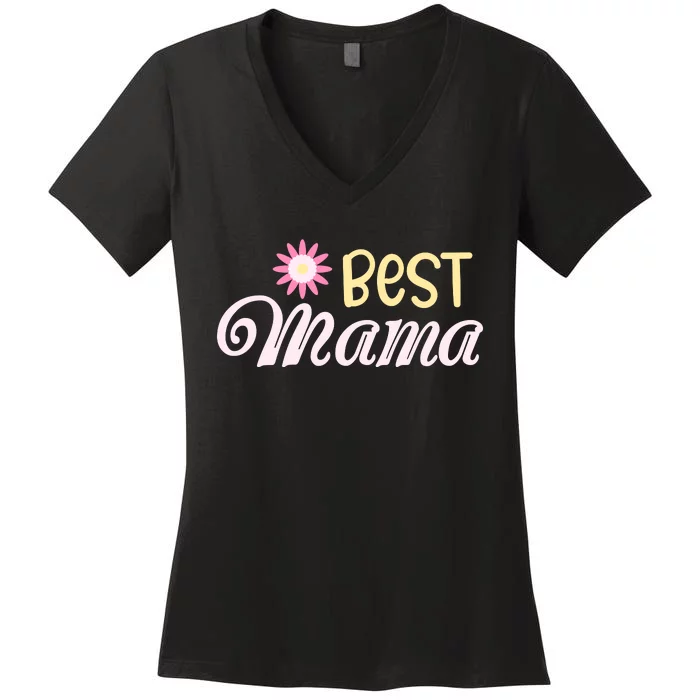 Best Mama T Women's V-Neck T-Shirt