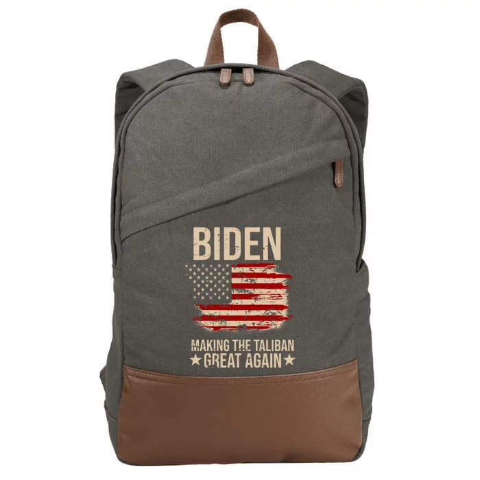 Biden Making The Taliban Great Again Cotton Canvas Backpack