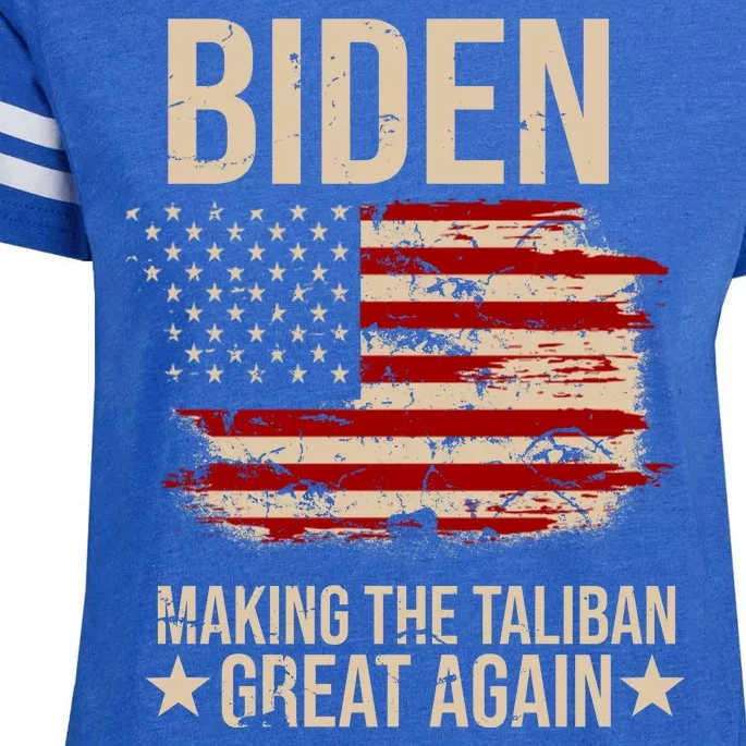 Biden Making The Taliban Great Again Enza Ladies Jersey Football T-Shirt