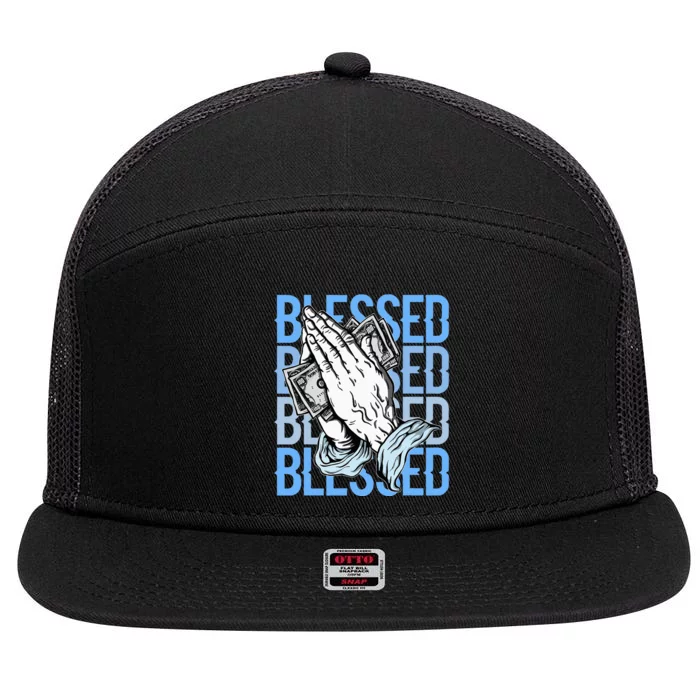 Blessed Matching To Shoe 1 Unc Toe 7 Panel Mesh Trucker Snapback Hat