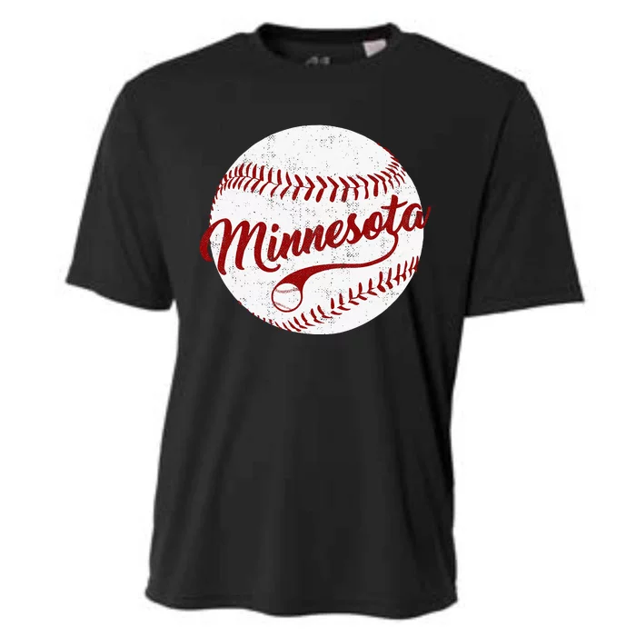 Baseball Minnesota Team Love Twin City National Pastime Cooling Performance Crew T-Shirt