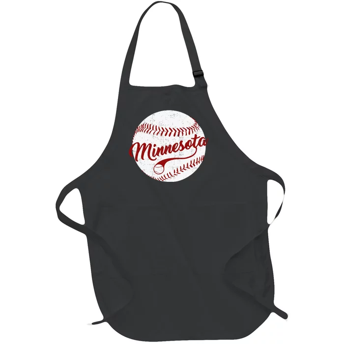 Baseball Minnesota Team Love Twin City National Pastime Full-Length Apron With Pocket