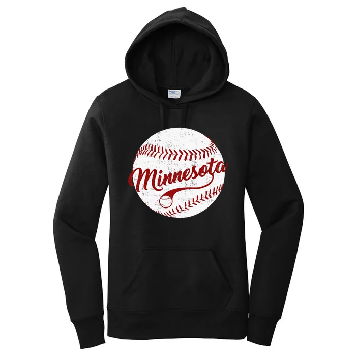 Baseball Minnesota Team Love Twin City National Pastime Women's Pullover Hoodie