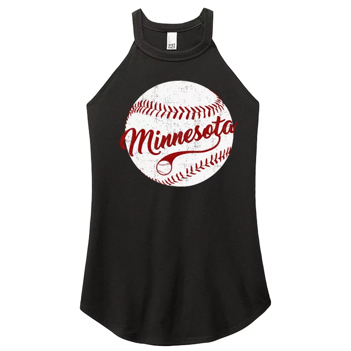 Baseball Minnesota Team Love Twin City National Pastime Women’s Perfect Tri Rocker Tank