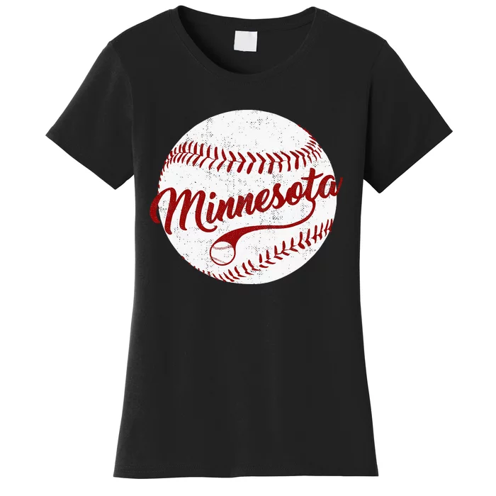 Baseball Minnesota Team Love Twin City National Pastime Women's T-Shirt