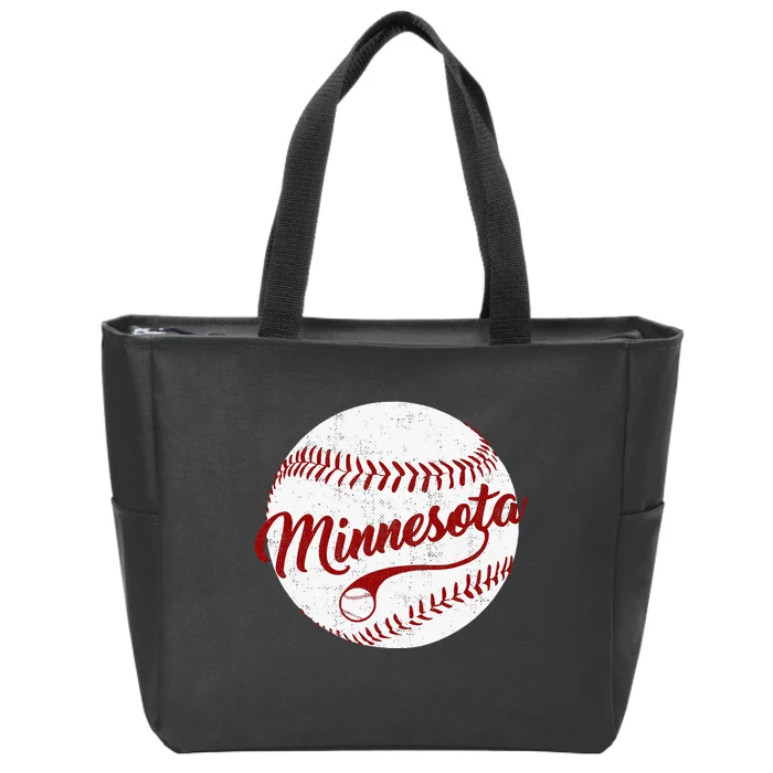 Baseball Minnesota Team Love Twin City National Pastime Zip Tote Bag