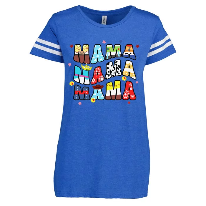 Boy Mom Toy Funny Story Mama MotherS Day Enza Ladies Jersey Football T-Shirt