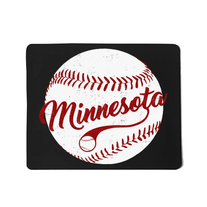 Baseball Minnesota Team Love Baseball National Pastime Men Mousepad