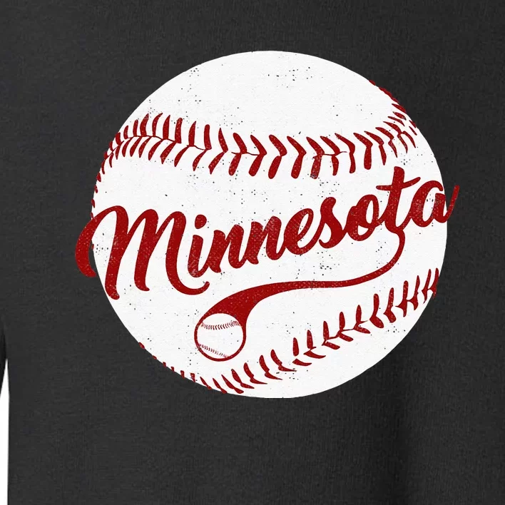 Baseball Minnesota Team Love Baseball National Pastime Men Toddler Sweatshirt