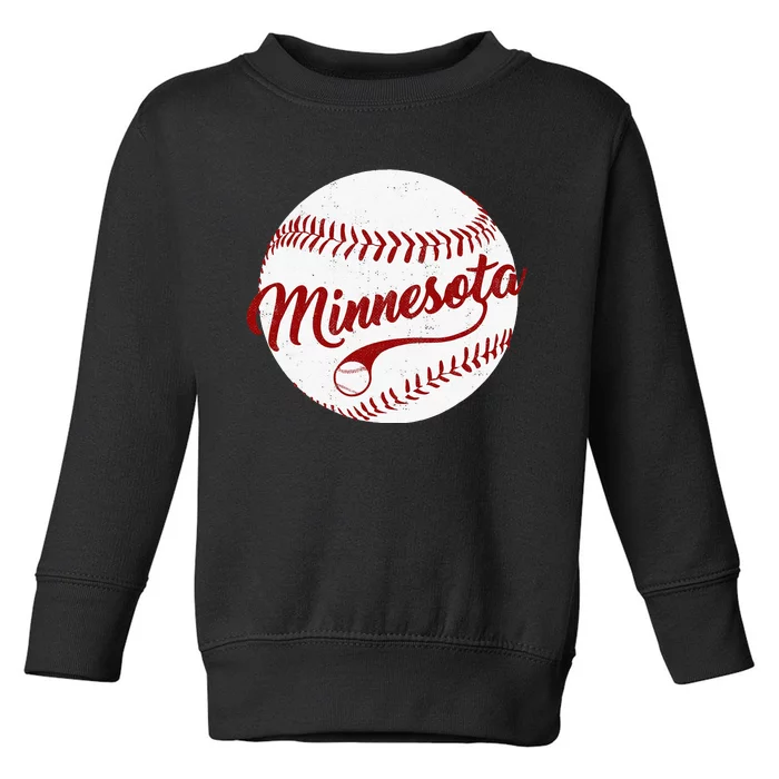 Baseball Minnesota Team Love Baseball National Pastime Men Toddler Sweatshirt