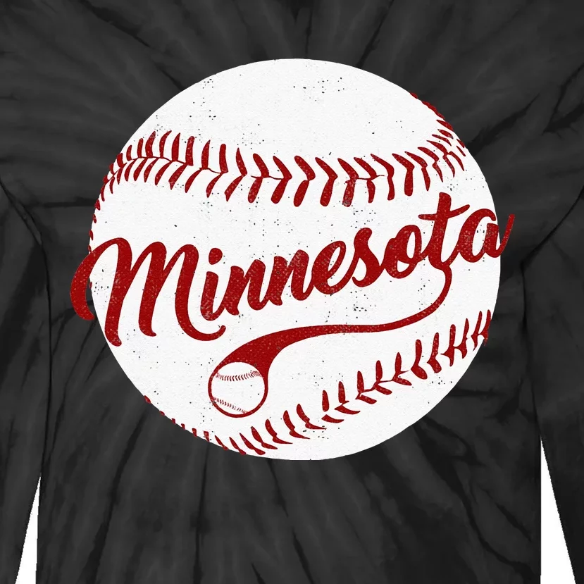 Baseball Minnesota Team Love Baseball National Pastime Men Tie-Dye Long Sleeve Shirt