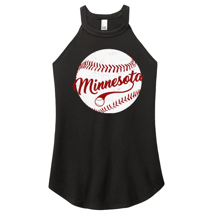 Baseball Minnesota Team Love Baseball National Pastime Men Women’s Perfect Tri Rocker Tank