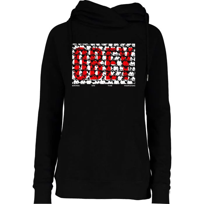 Bring Me The H.O.R.I.Z.O.N Bmth Obey Womens Funnel Neck Pullover Hood