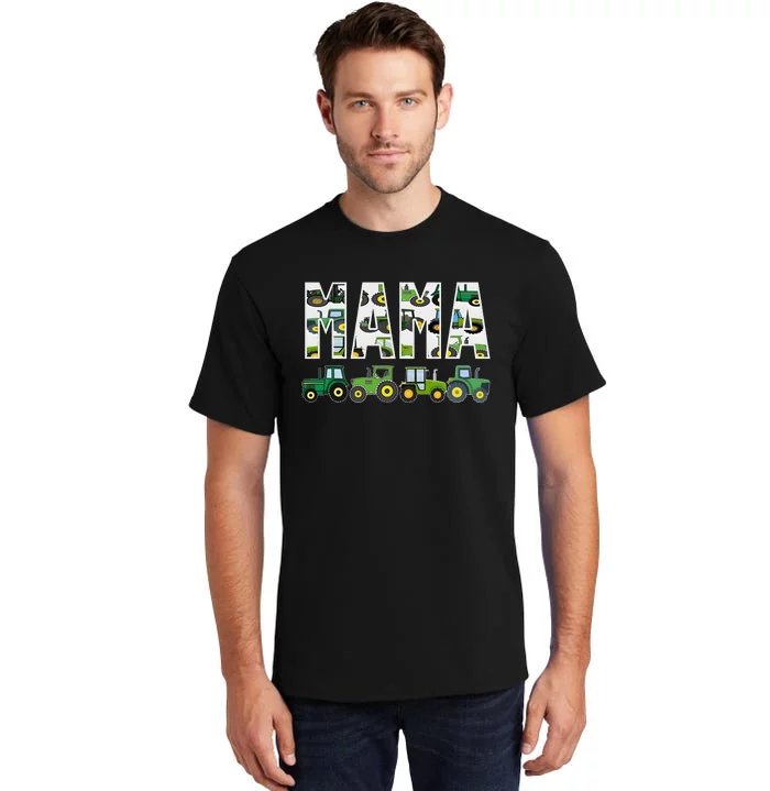 Boy Mama Tractor Son Mom Toy Lover Tall T-Shirt