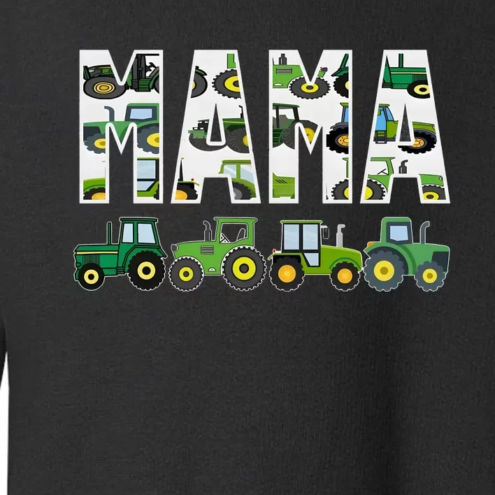 Boy Mama Tractor Son Mom Toy Lover Toddler Sweatshirt