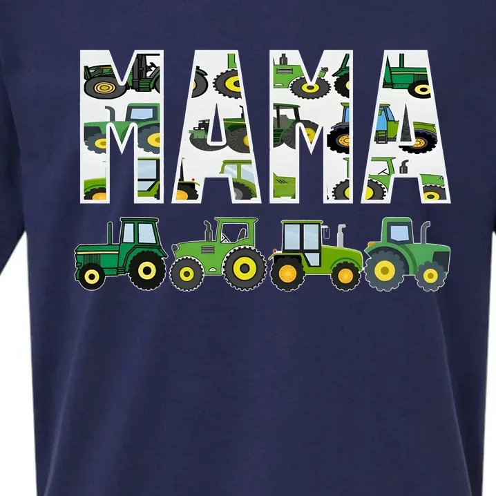 Boy Mama Tractor Son Mom Toy Lover Sueded Cloud Jersey T-Shirt