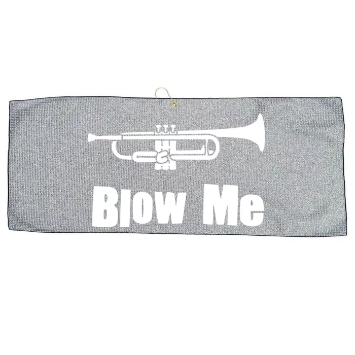 Blow Me Trumpet Funny Trumpet Music Instrument Large Microfiber Waffle Golf Towel