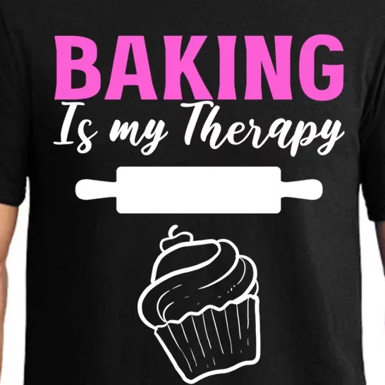 Baking My Therapy Pastry Chef Great Gift Pajama Set