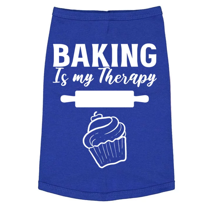 Baking My Therapy Pastry Chef Gift Doggie Tank