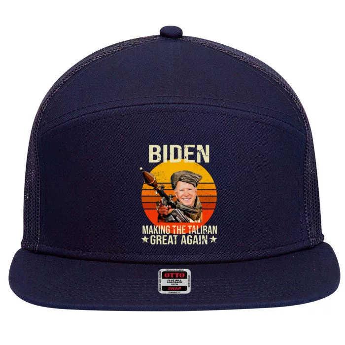 Biden Making The Taliban Great Again RPG 7 Panel Mesh Trucker Snapback Hat