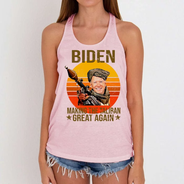 Biden Making The Taliban Great Again RPG Women's Knotted Racerback Tank