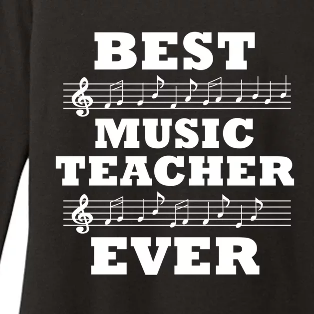 Best Music Teacher Ever Gift Womens CVC Long Sleeve Shirt