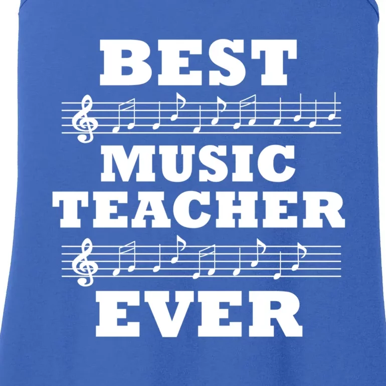 Best Music Teacher Ever Gift Ladies Essential Tank