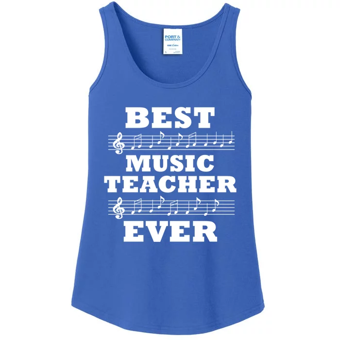 Best Music Teacher Ever Gift Ladies Essential Tank