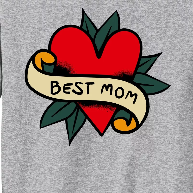 Best Mom Tattoo Heart Gift Sweatshirt