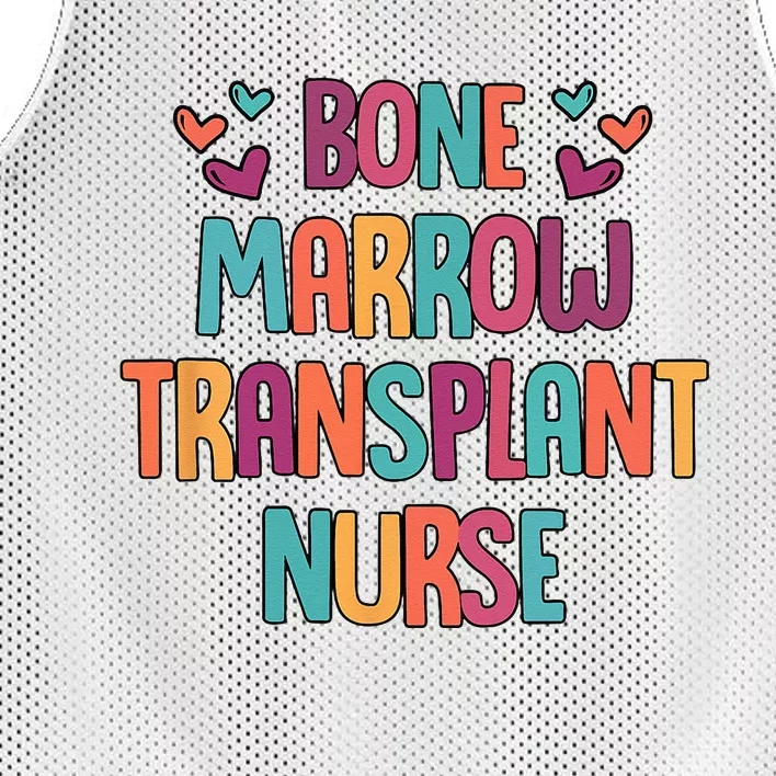 Bone Marrow Transplant Nurse Oncologist Oncology Nurse ONC Mesh Reversible Basketball Jersey Tank