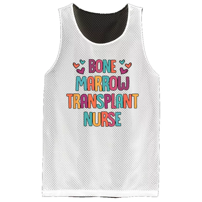 Bone Marrow Transplant Nurse Oncologist Oncology Nurse ONC Mesh Reversible Basketball Jersey Tank