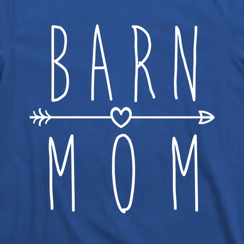 Barn Mom T I Love My Horses Racing Riding Funny Gift T-Shirt