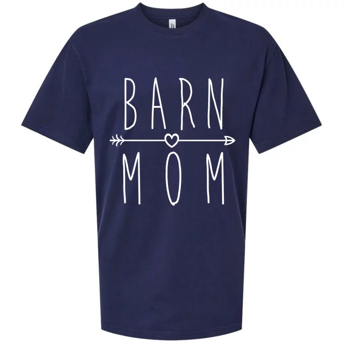 Barn Mom T I Love My Horses Racing Riding Funny Gift Sueded Cloud Jersey T-Shirt